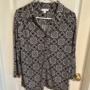 Women’s Charter Club top. Easy care, perfect for work or play.